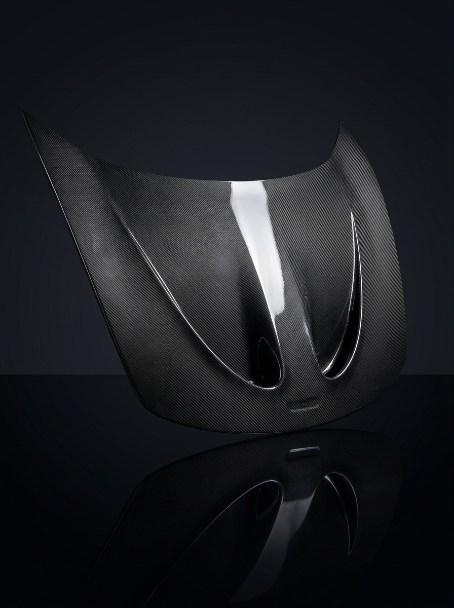 McLaren 650S P1 Style Bolt-On Hood Bonnet - Dry Carbon Fiber