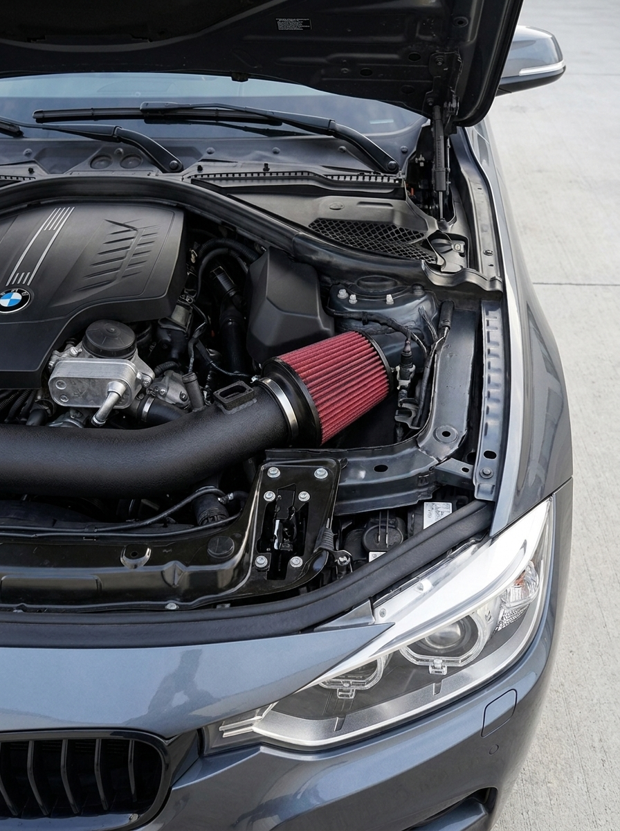 BMW 335i 435i M235i M2 F30 F32 F87 N55 3.0T High Flow Cold Air Intake System 2014 - 2016 OE EF4191BK