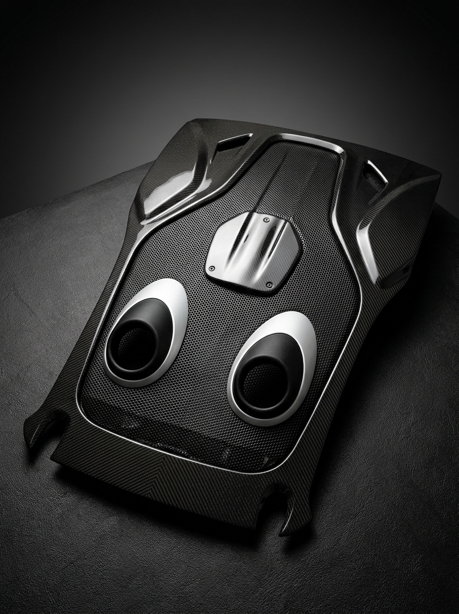 2015-2019 McLaren 540C 570S 600LT Engine Cover - Dry Carbon Fiber
