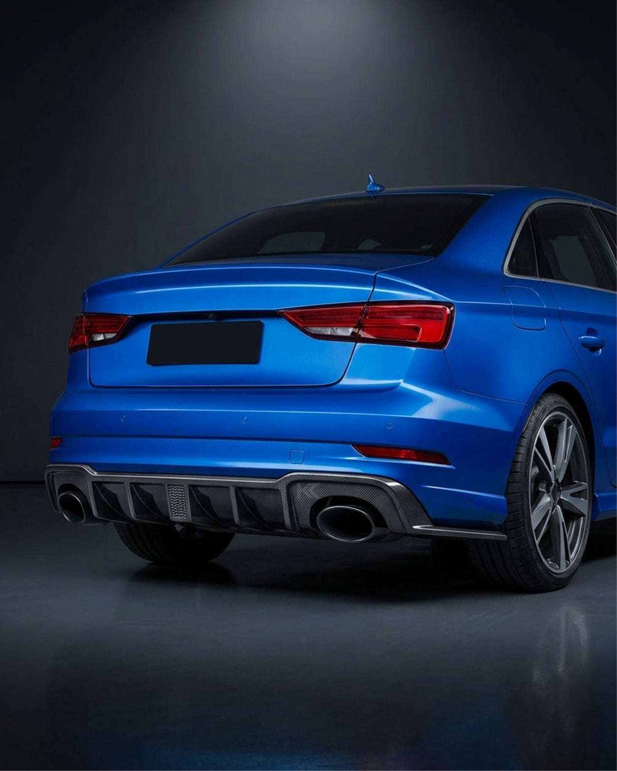 2017–2019 Audi RS3 8V Sedan Rear Bumper Diffuser Lip – Carbon Fiber