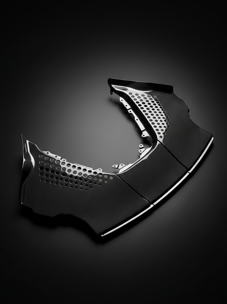 2019+ Ferrari SF90 OEM Style Bolt-On Engine Cover - Dry Carbon Fiber