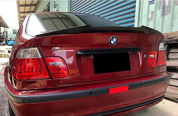 BMW 3 Series E46 Sedan M4 Style Carbon Fiber Trunk Spoiler (1998 - 2006) - K2 Industries