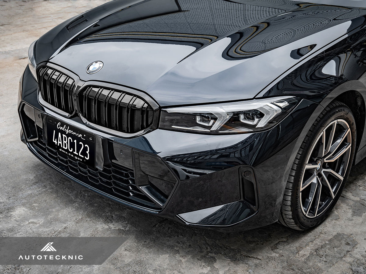 AutoTecknic Dual-Slats Gloss Black Front Grille - G20 3-Series LCI