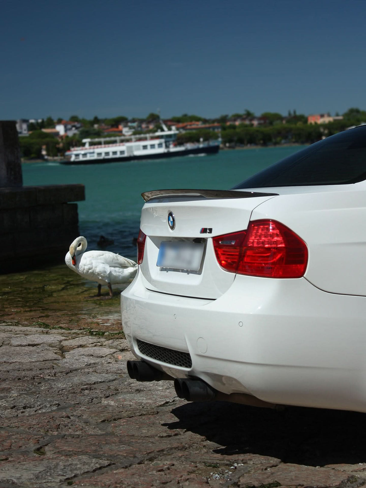 Carbon Fiber Rear Trunk Spoiler – BMW E90 3 Series (2005–2012) M-Sport Style