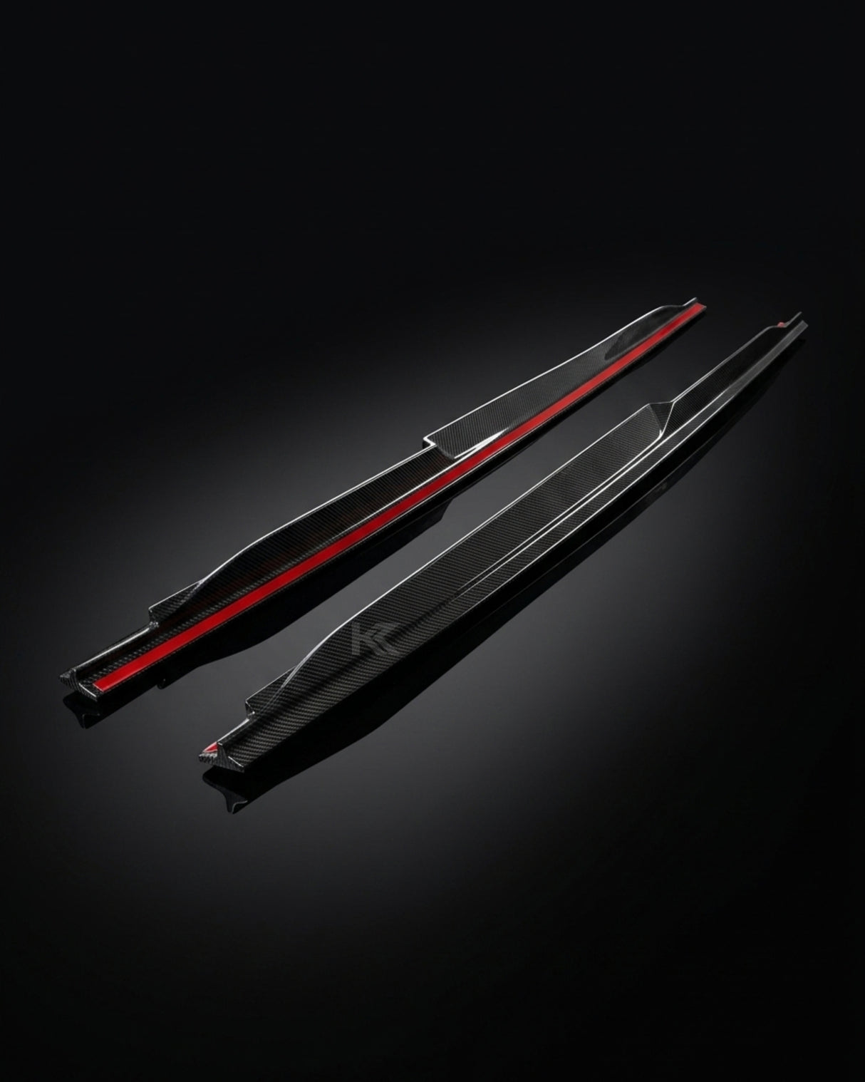 2019–2023 Audi R8 V10 Coupe Side Skirt Extensions – Prepreg Dry Carbon Fiber
