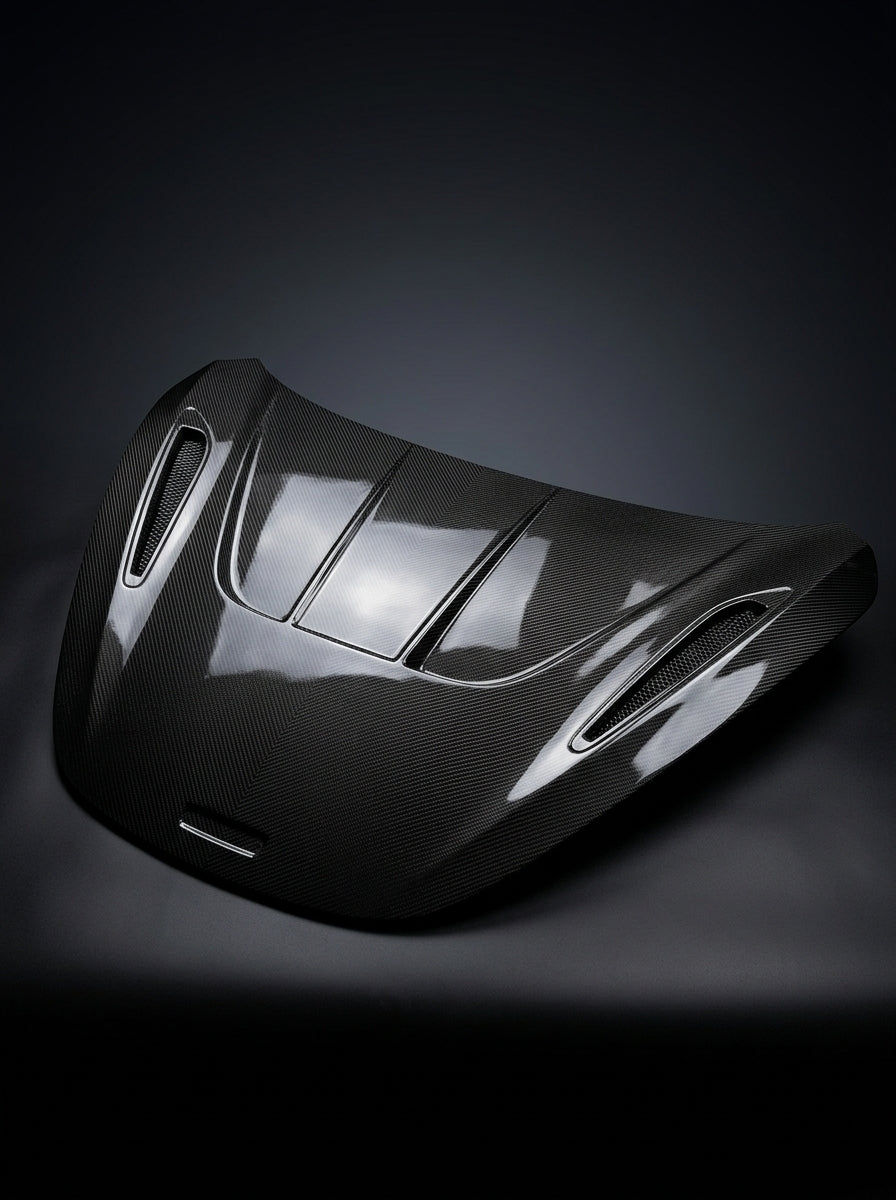 McLaren 720S Dry Carbon Fiber Hood Bonnet Sports Style Bolt-On