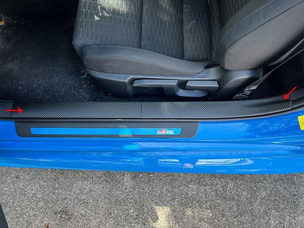 3D Carbon Door Sill Overlay Part 2 (Upper) - 2022+ BRZ / GR86