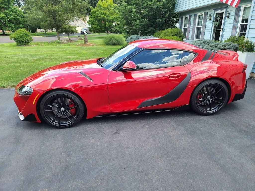3D Carbon Door Trim Overlay / Garnish / Protector - 2020+ Supra