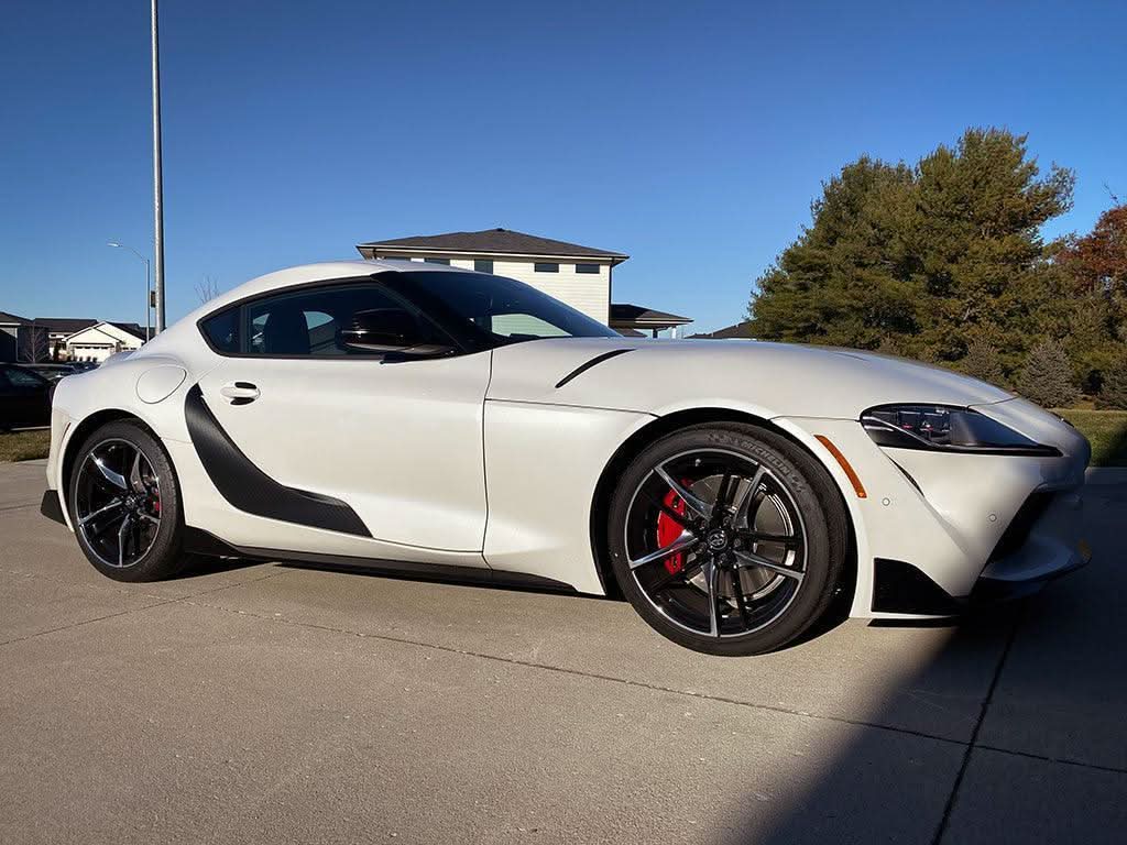 3D Carbon Door Trim Overlay / Garnish / Protector - 2020+ Supra