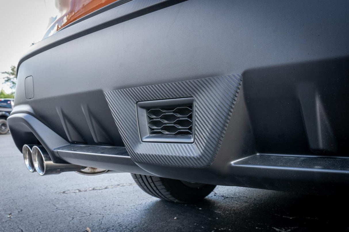 3D Carbon F1 Rear Fog Trim Overlay - 2022+ Subaru WRX