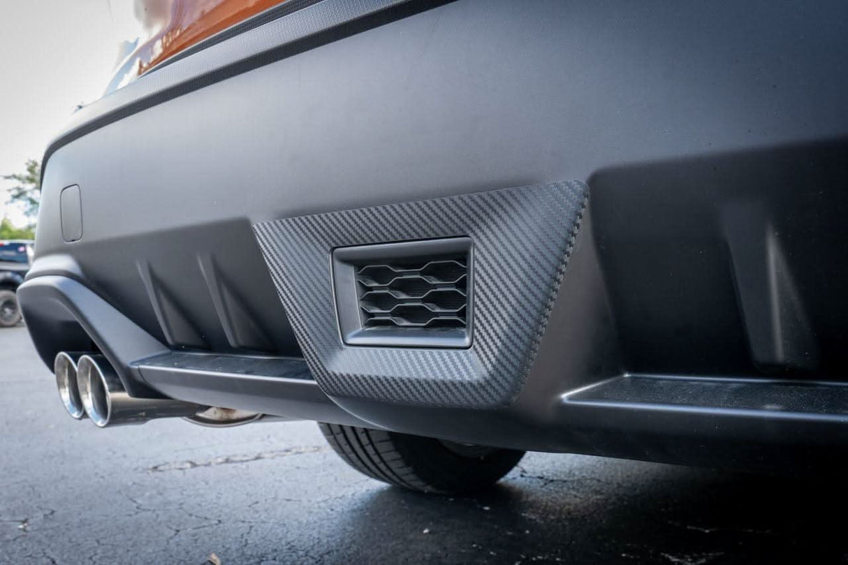 3D Carbon F1 Rear Fog Trim Overlay - 2022+ Subaru WRX