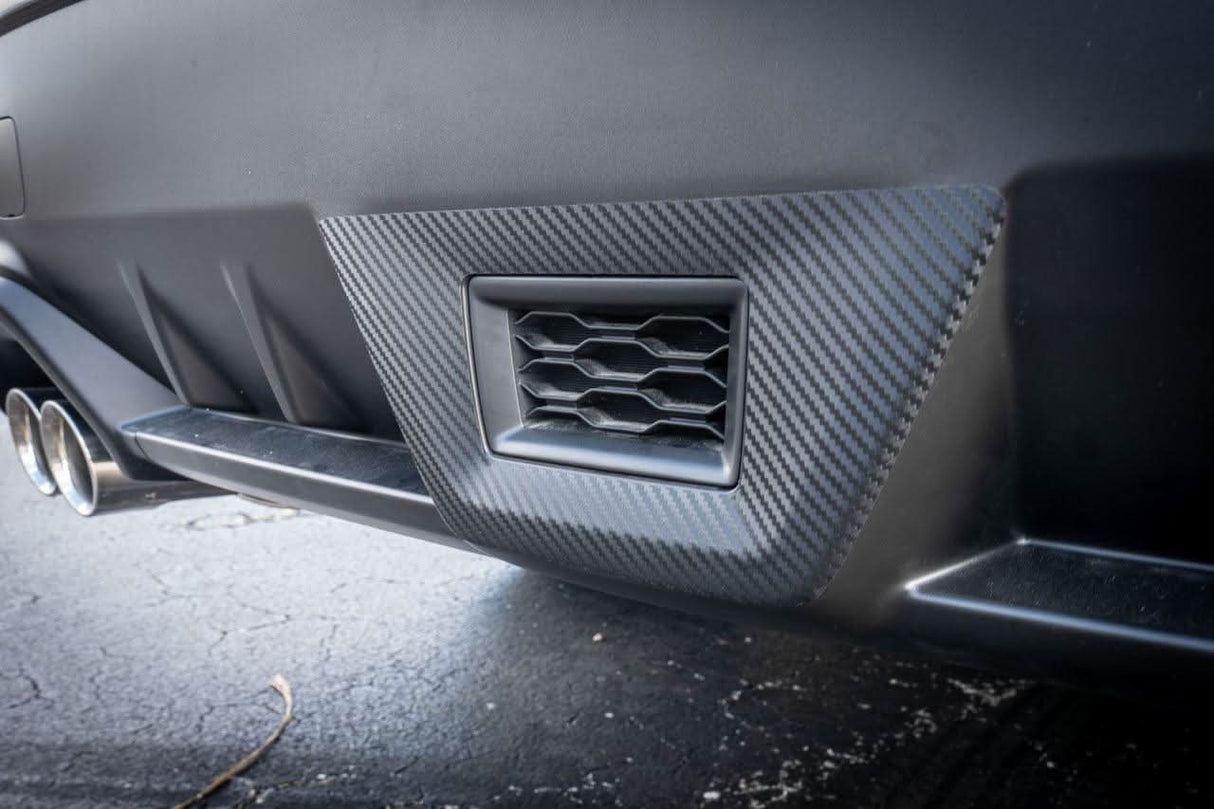 3D Carbon F1 Rear Fog Trim Overlay - 2022+ Subaru WRX