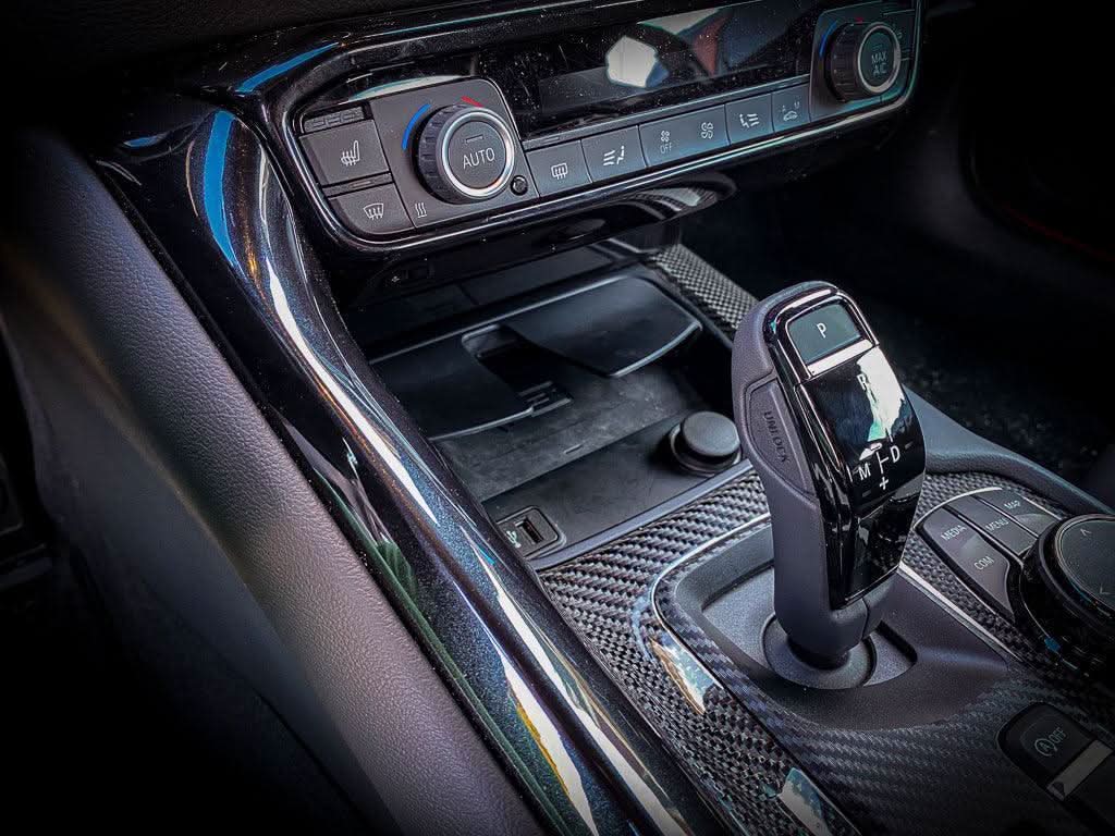3D Carbon Phone Charger / USB / Cigarette Lighter Tray Overlay - 2020+ Supra