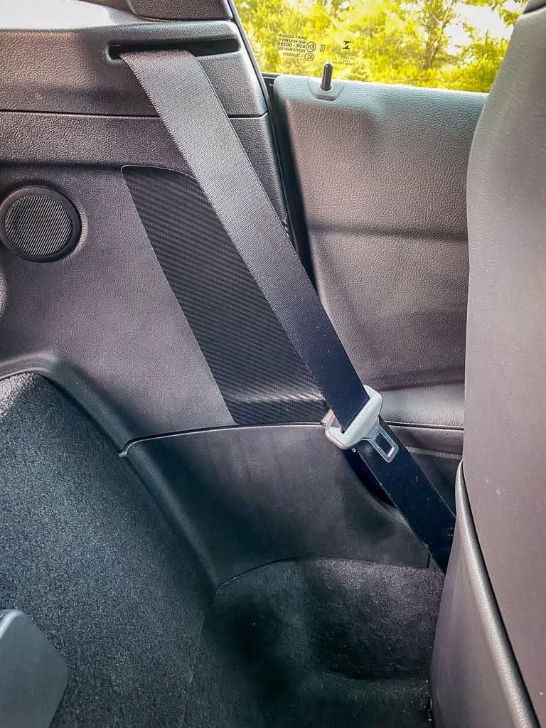 3D Carbon Seatbelt Buckle Panel Scuff Guard - 2020+ Supra
