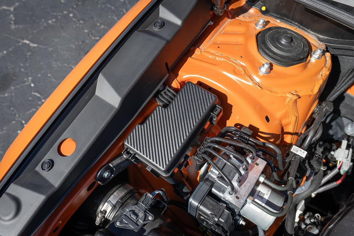 3D Carbon Secondary Fuse Box Cover Overlay fits 2022+ Subaru WRX