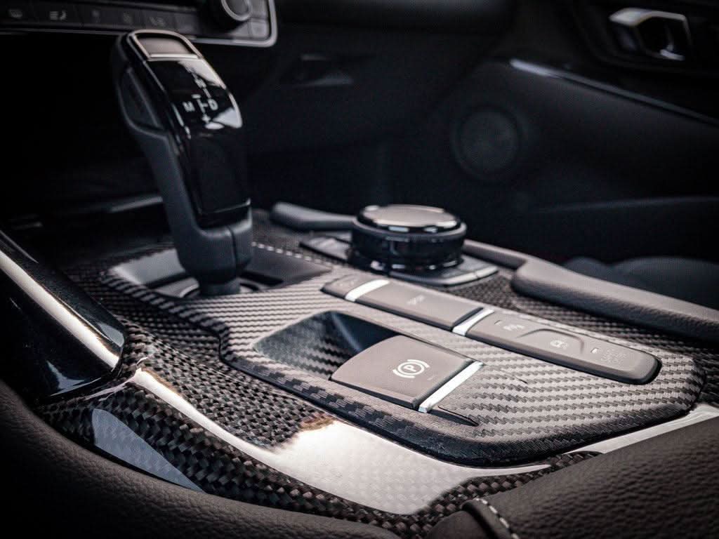 3D Carbon Shifter Trim Panel Overlay - 2020+ Supra