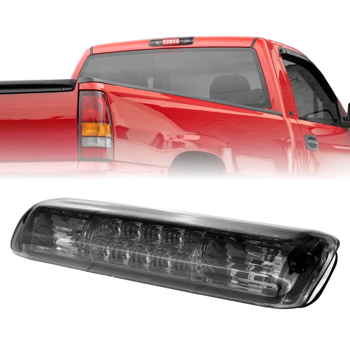 1999-2006 Chevrolet Silverado Smoke/Chrome LED 3rd Brake Light