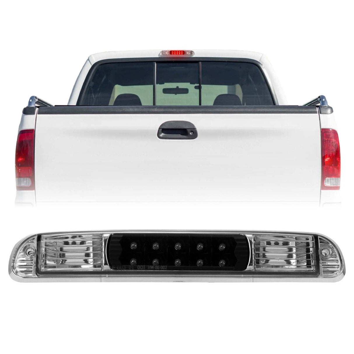 1999-2014 Ford F250/F350 & 93-11 Ranger Smoke/Black LED 3rd Brake Light
