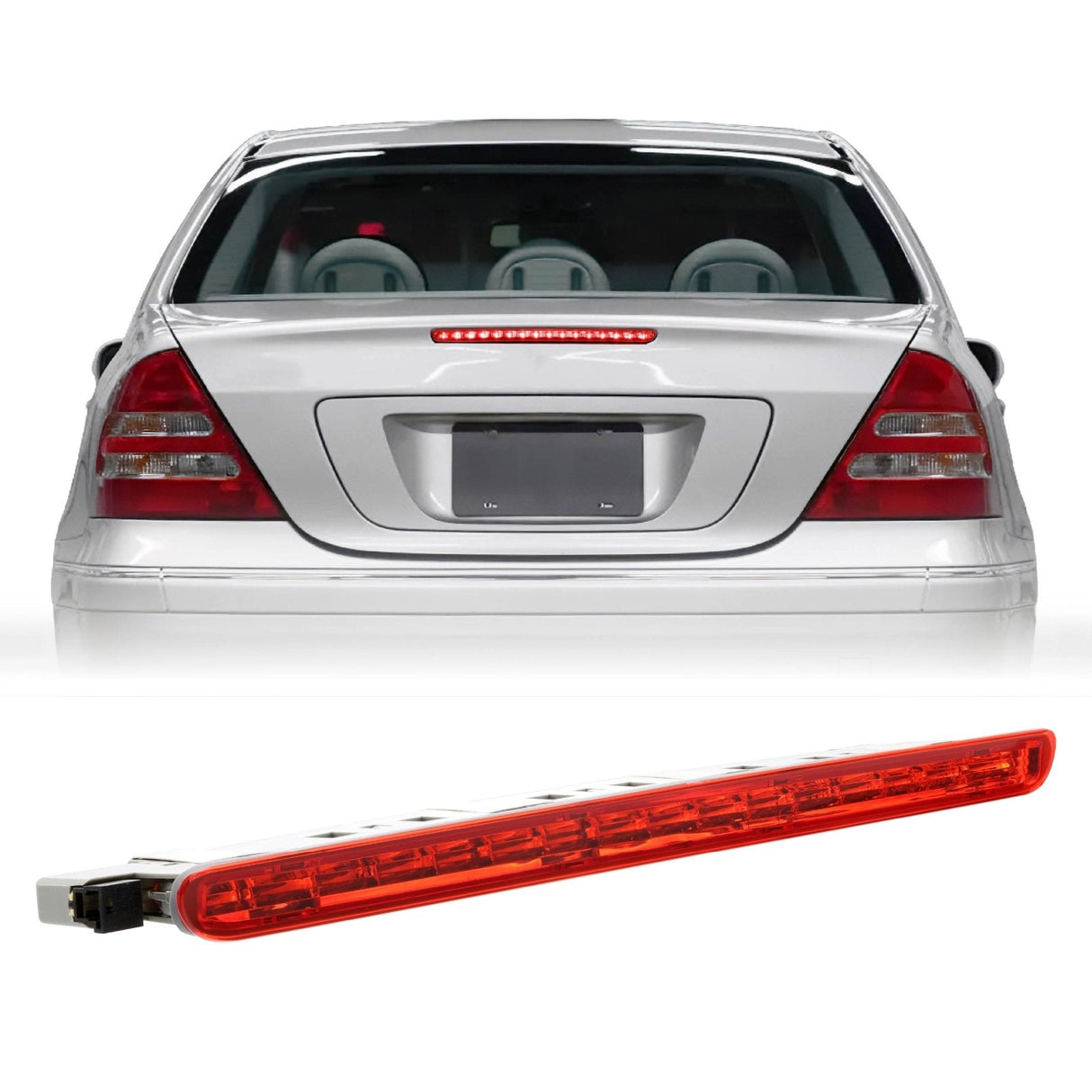2001-2007 Mercedes W203 C Class 4d Sedan Depo 3rd Led Brake Light - Smoke
