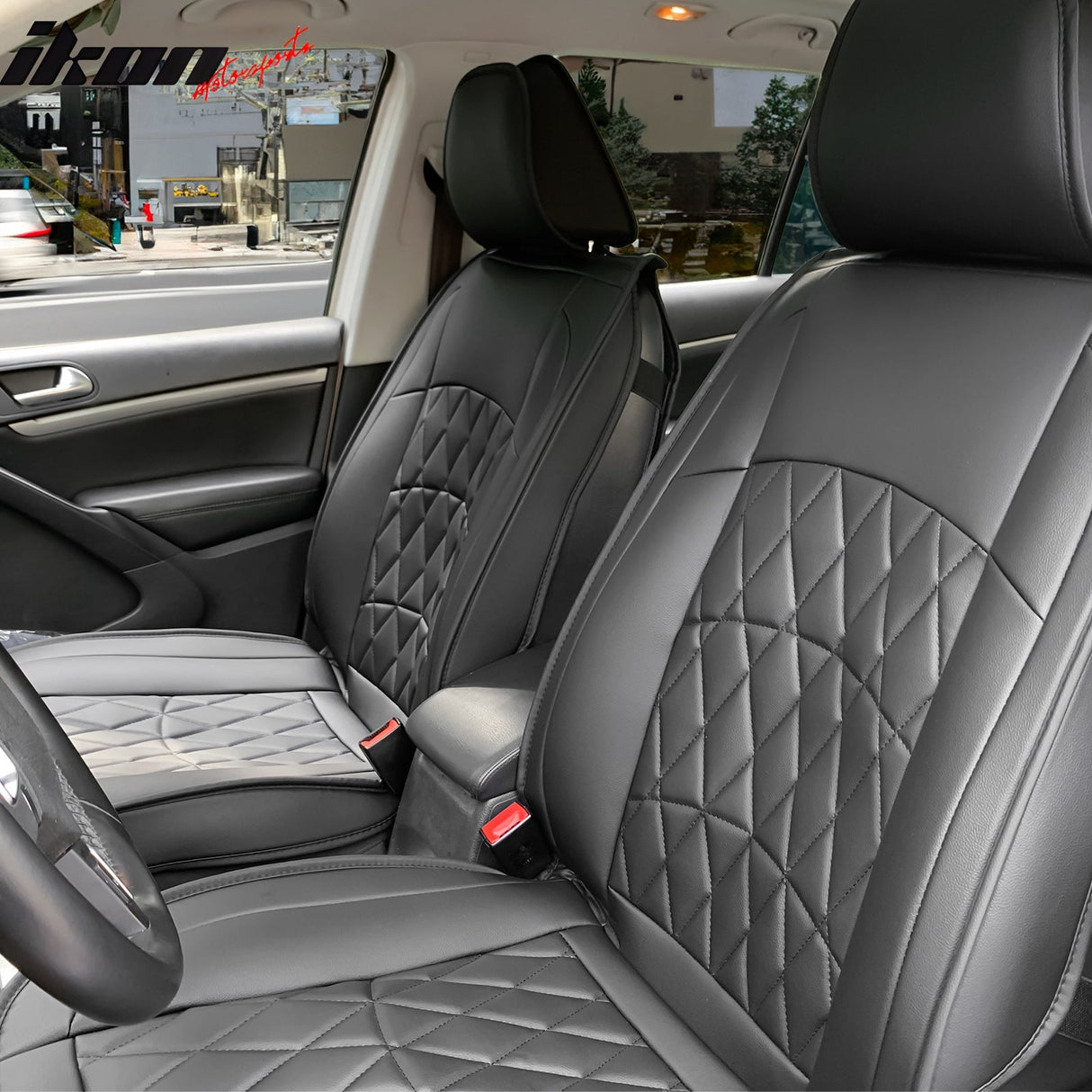 Universal Fit PU Leather Car Seat Covers Cushion Protector - 04 Style