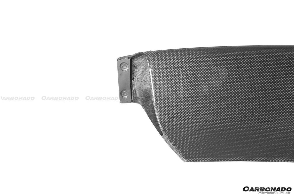 2018-2022 Ferrari 488 Pista OEM Style Carbon Fiber Front Bumper Low Center Chin Splitter