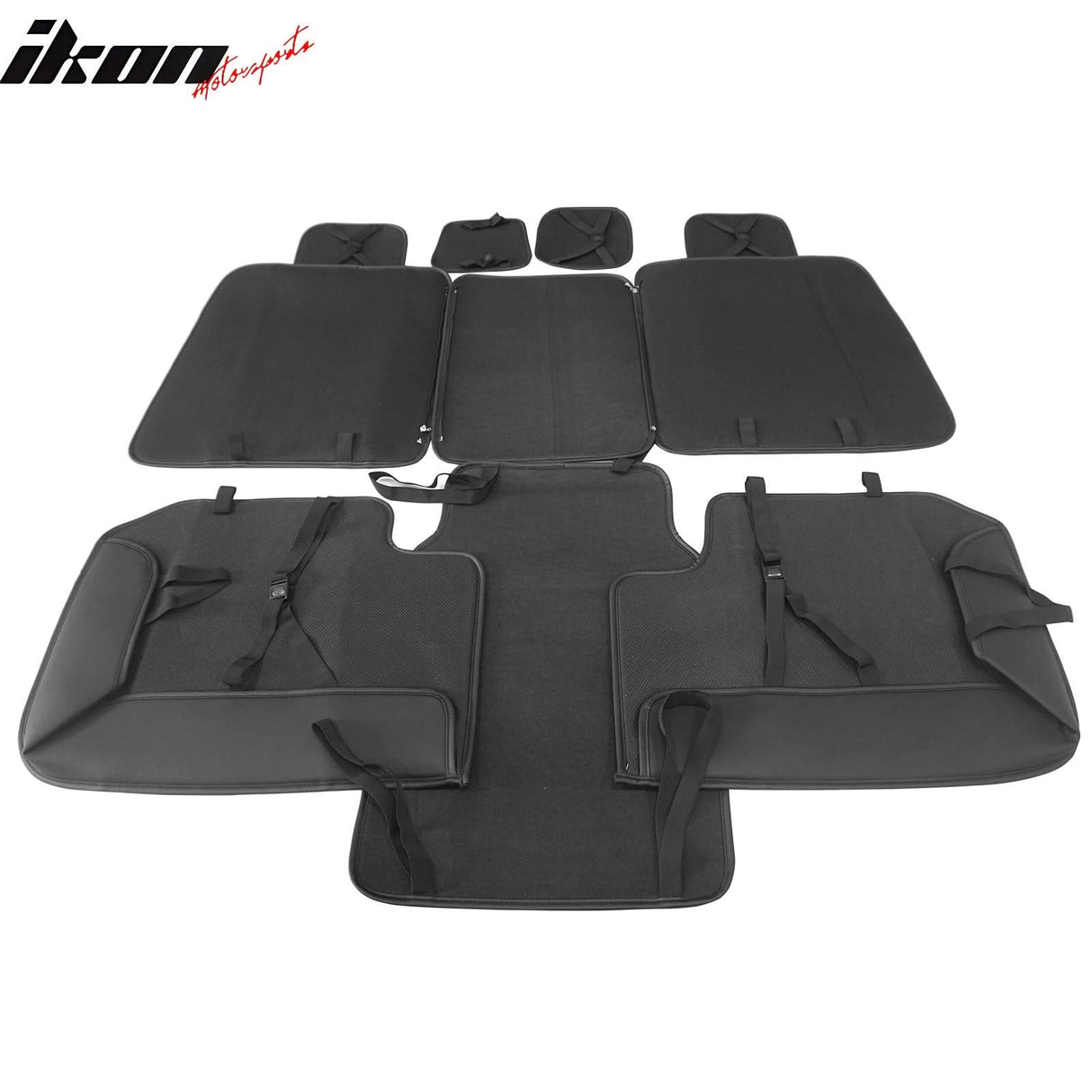 2009-2025 Ford F150 Crew Cab PU Leather Car Seat Cover w/ Pocket