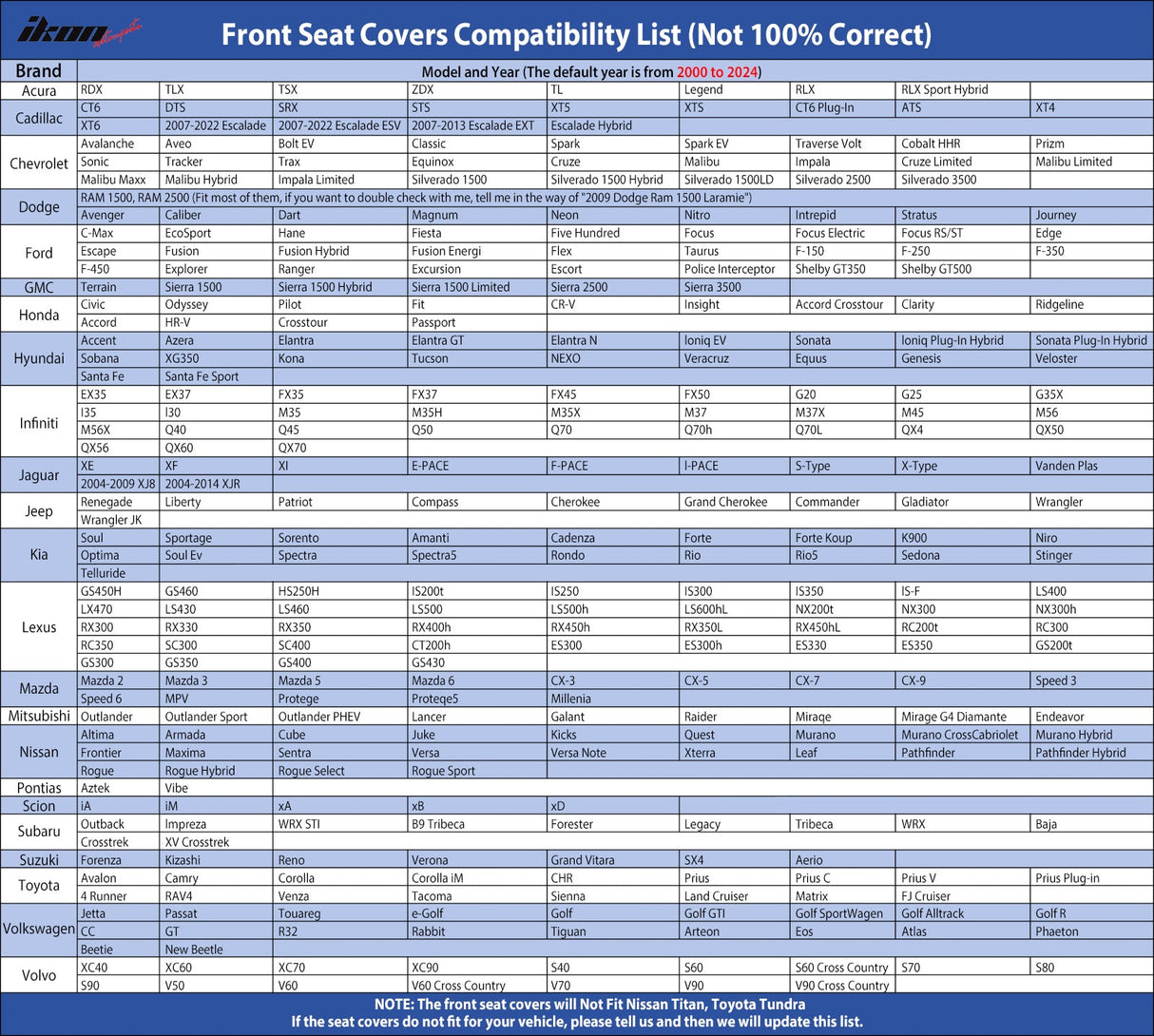 Universal Car Seat Covers Cushion Protecots PU Leather - 02 Style