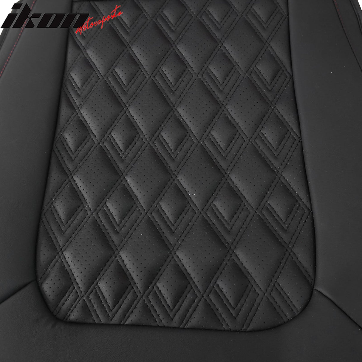 2016-2021 Honda Civic Seat Covers PU Leather Car Cushion w/ Lumbar