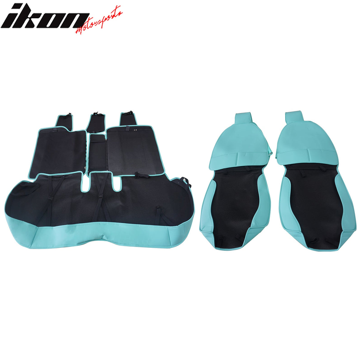 2016-2021 Honda Civic Seat Covers PU Leather Car Cushion w/ Lumbar