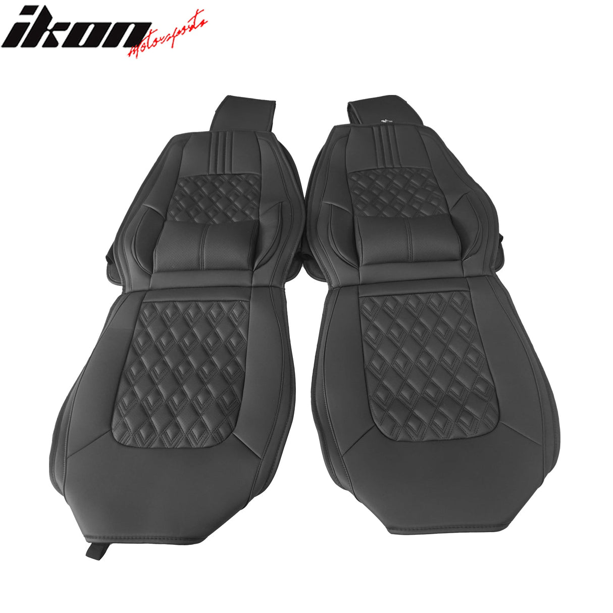 2016-2021 Honda Civic Seat Covers PU Leather Car Cushion w/ Lumbar