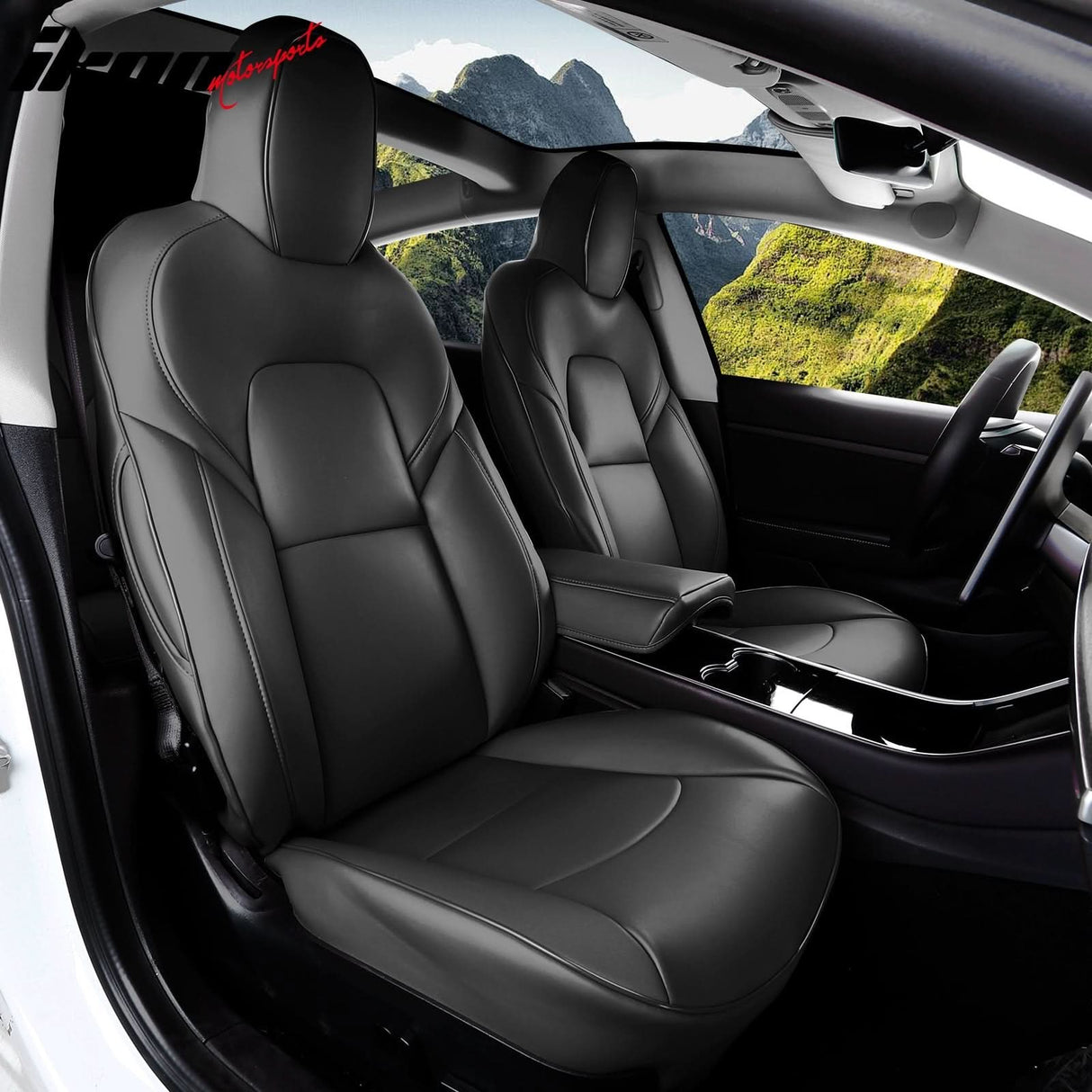 2017-2023 Tesla Model 3 Front Rear 5-Seat Seat Covers Leather