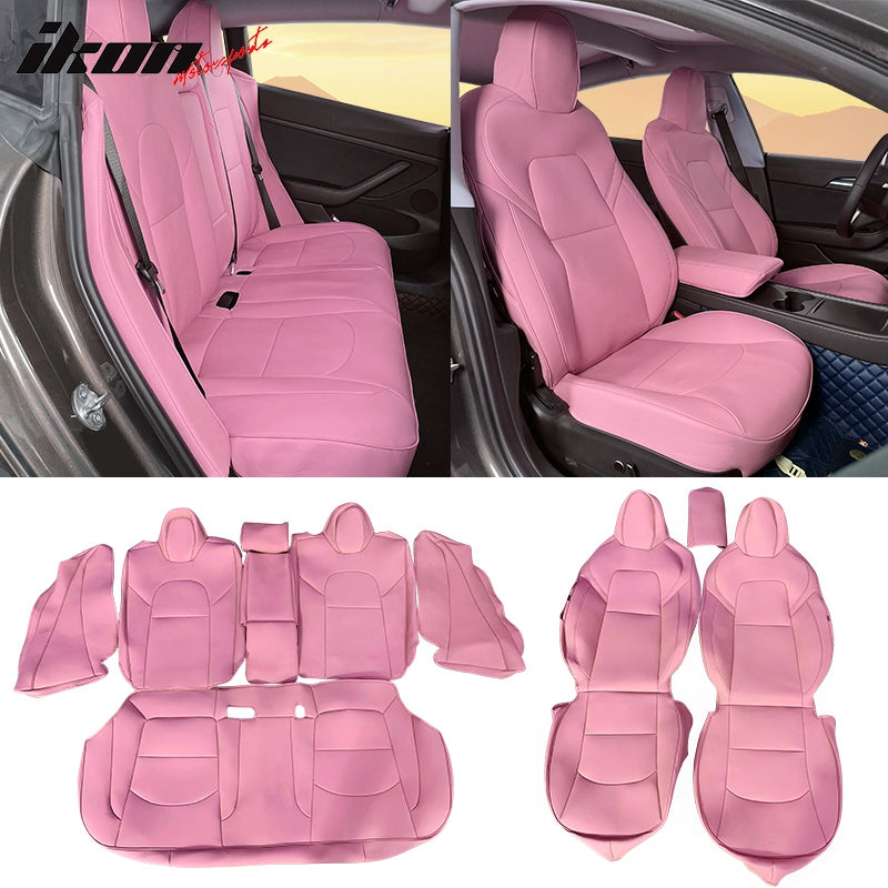 2017-2023 Tesla Model 3 Front Rear 5-Seat Seat Covers Leather