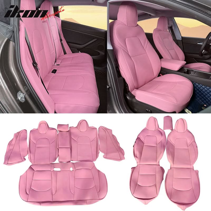 2017-2023 Tesla Model 3 Front Rear 5-Seat Seat Covers Leather