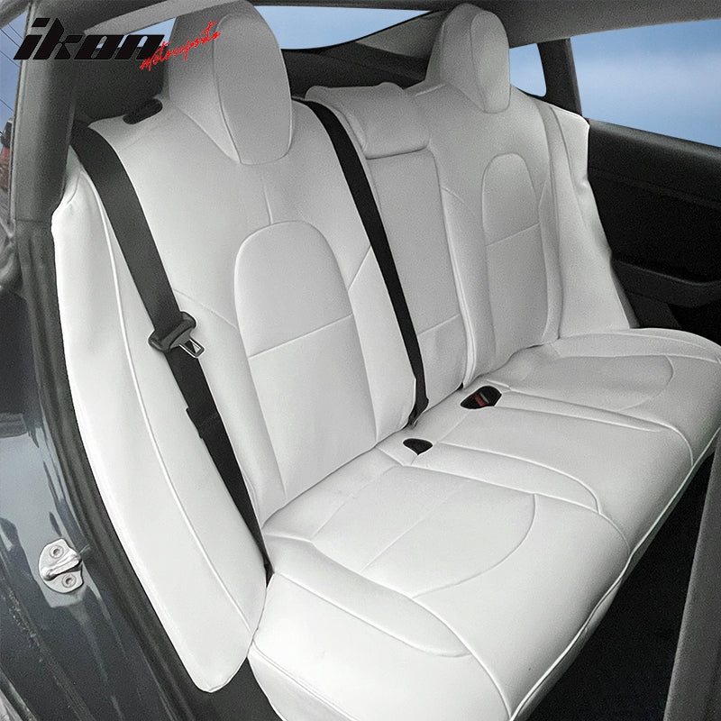 2017-2023 Tesla Model 3 Front Rear 5-Seat Seat Covers Leather