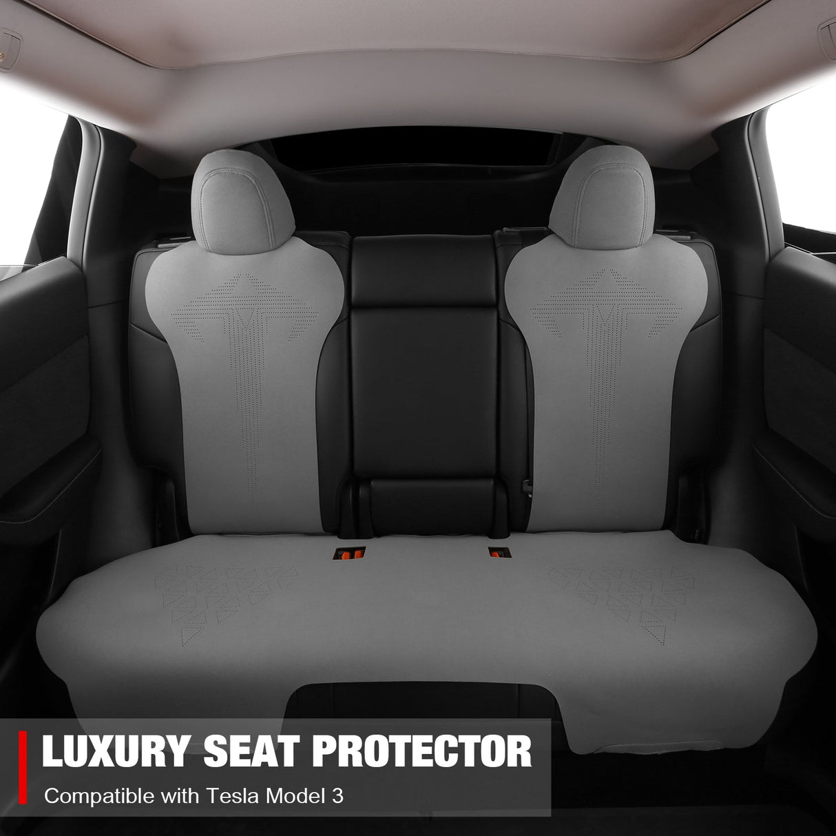 2017-2023 Tesla Model 3 Seat Covers Cushions V1 Suede Leather