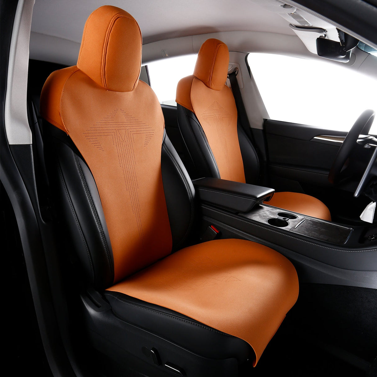 2017-2023 Tesla Model 3 Seat Covers Cushions V1 Suede Leather