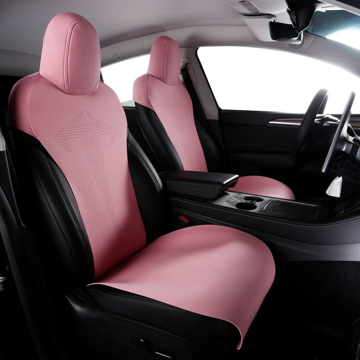 2017-2023 Tesla Model 3 Seat Covers Cushions V1 Suede Leather