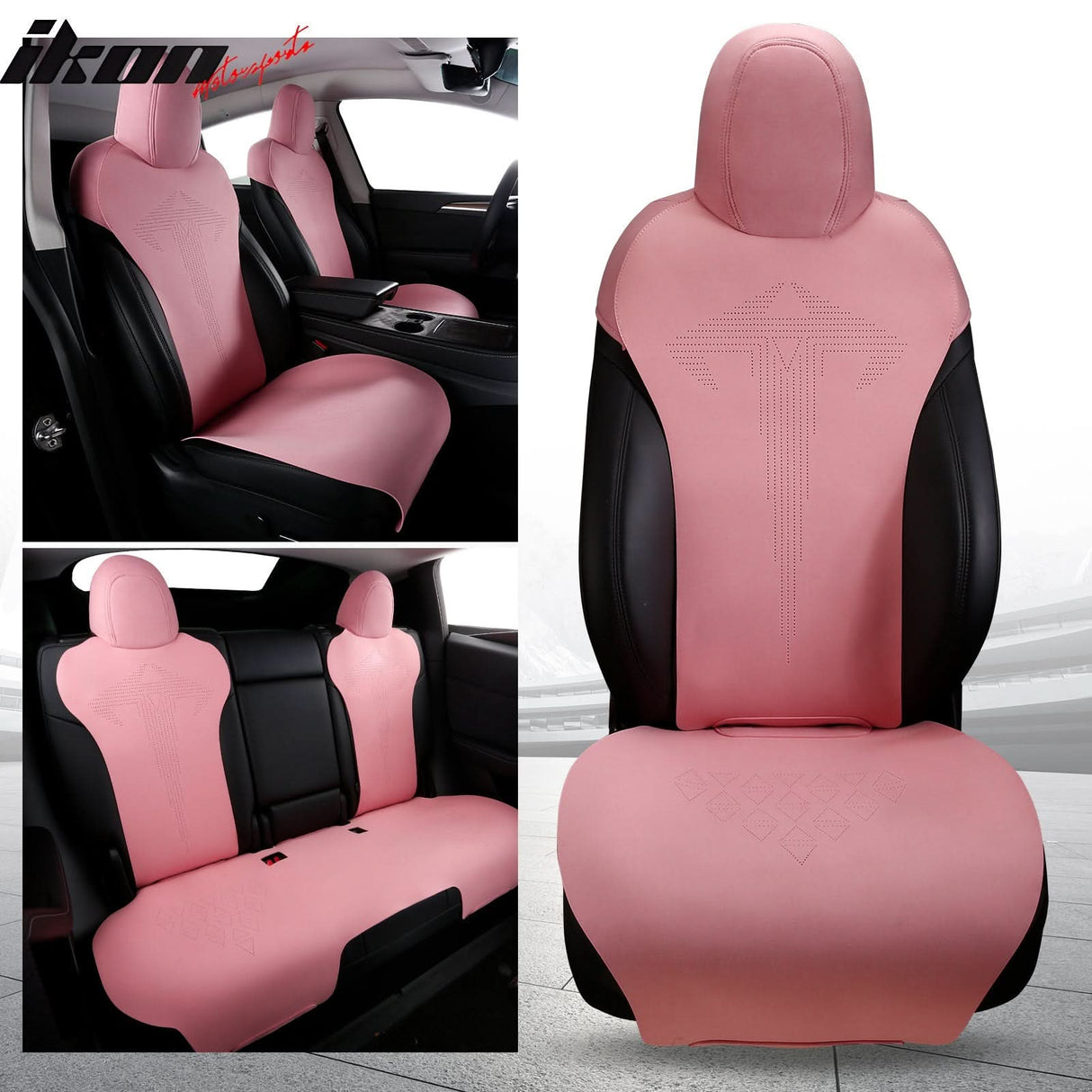 2017-2023 Tesla Model 3 Seat Covers Cushions V1 Suede Leather