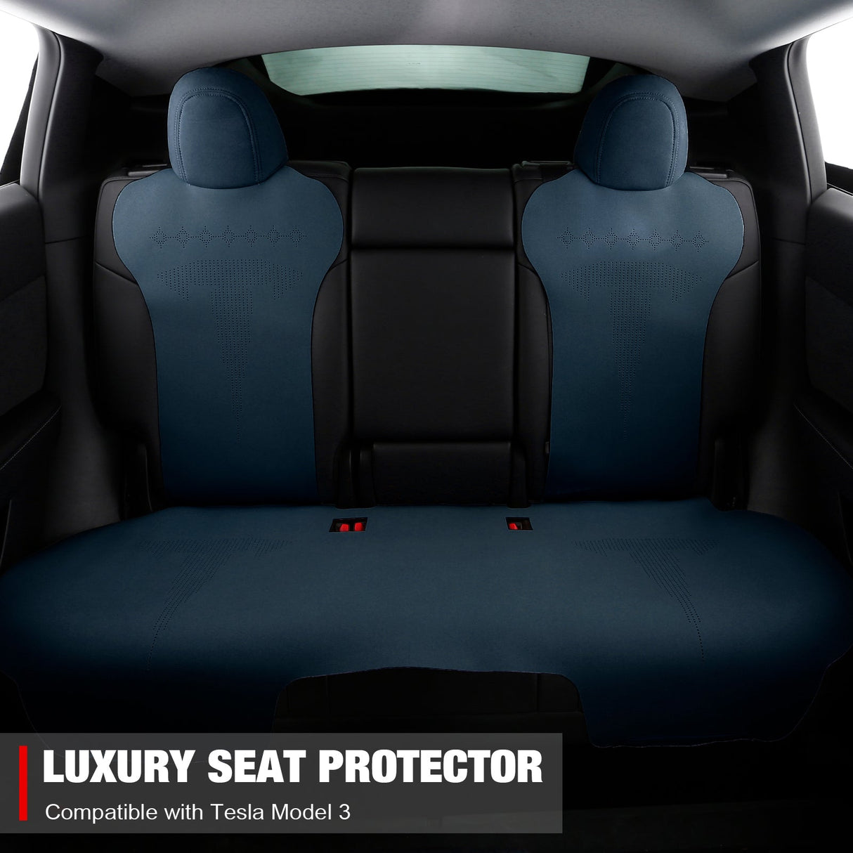 2017-2023 Tesla Model 3 Seat Covers Cushions V2 Suede Leather