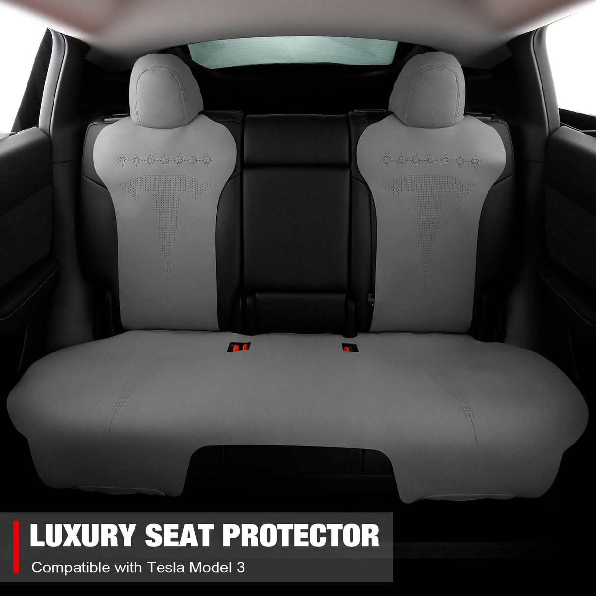 2017-2023 Tesla Model 3 Seat Covers Cushions V2 Suede Leather