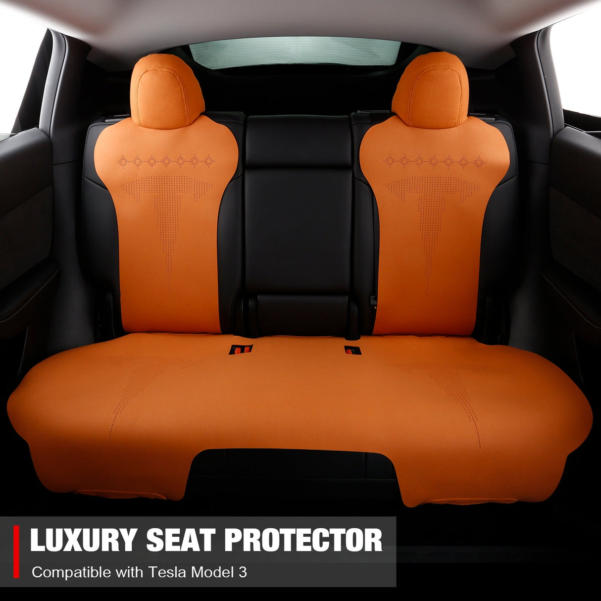 2017-2023 Tesla Model 3 Seat Covers Cushions V2 Suede Leather