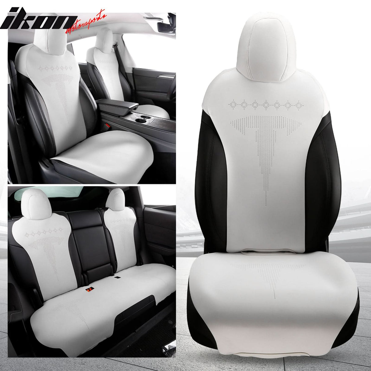 2017-2023 Tesla Model 3 Seat Covers Cushions V2 Suede Leather