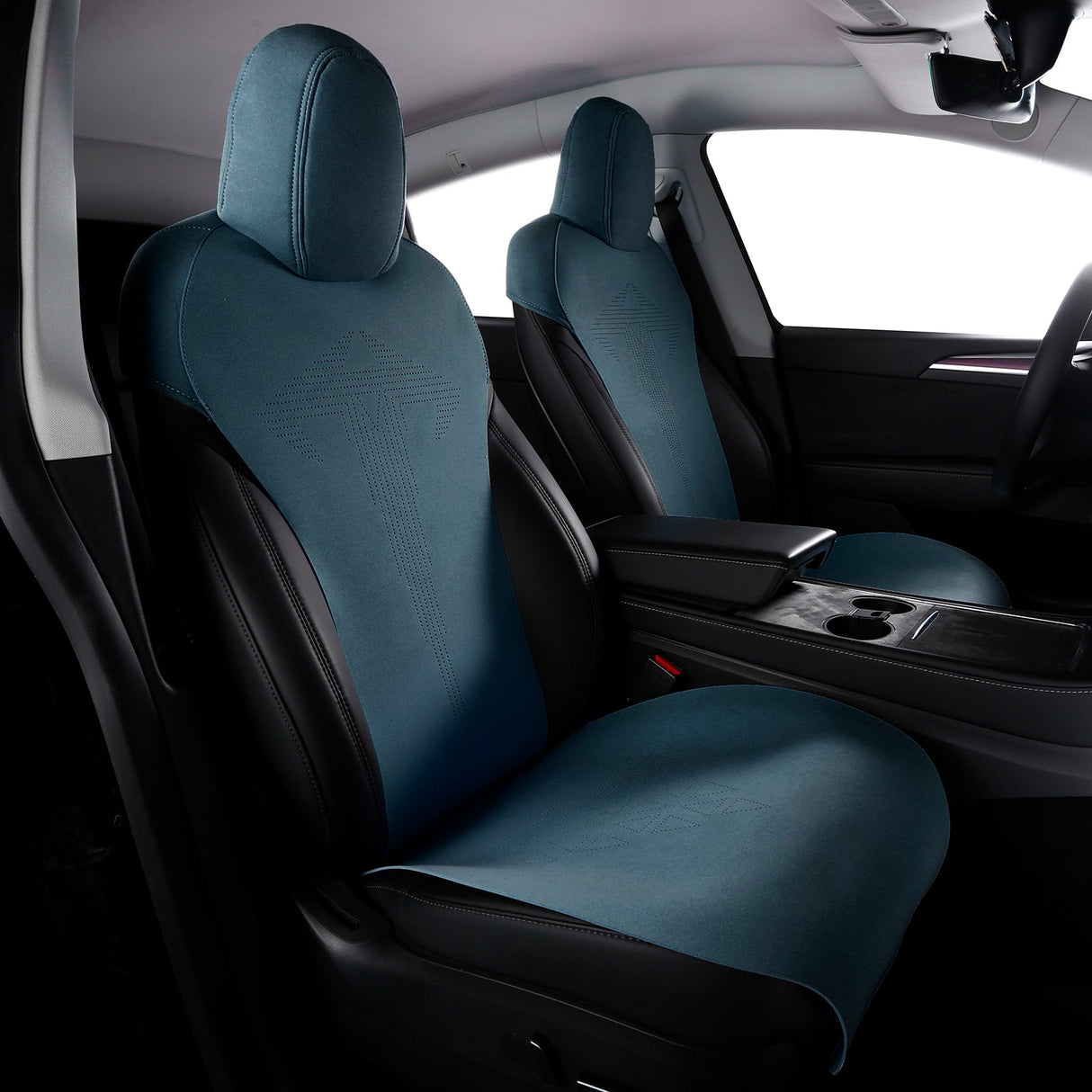 2020-2024 Tesla Model Y Seat Covers Cushions V1 Suede Leather