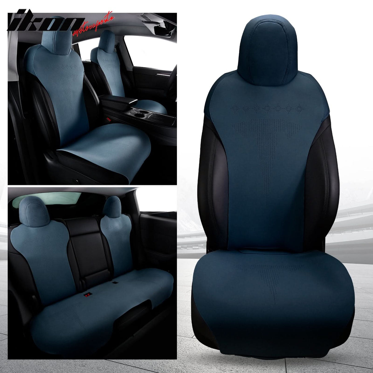 2020-2024 Tesla Model Y Seat Covers Cushions V2 Suede Leather