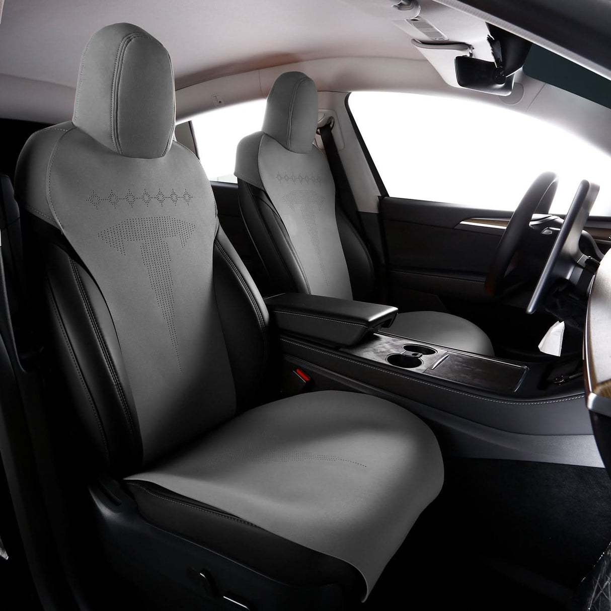 2020-2024 Tesla Model Y Seat Covers Cushions V2 Suede Leather