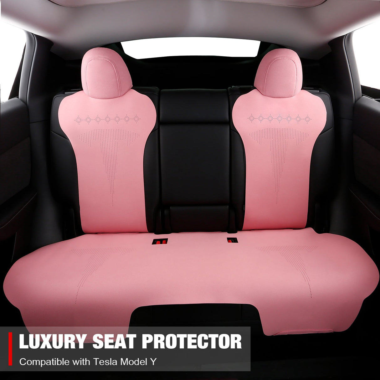 2020-2024 Tesla Model Y Seat Covers Cushions V2 Suede Leather