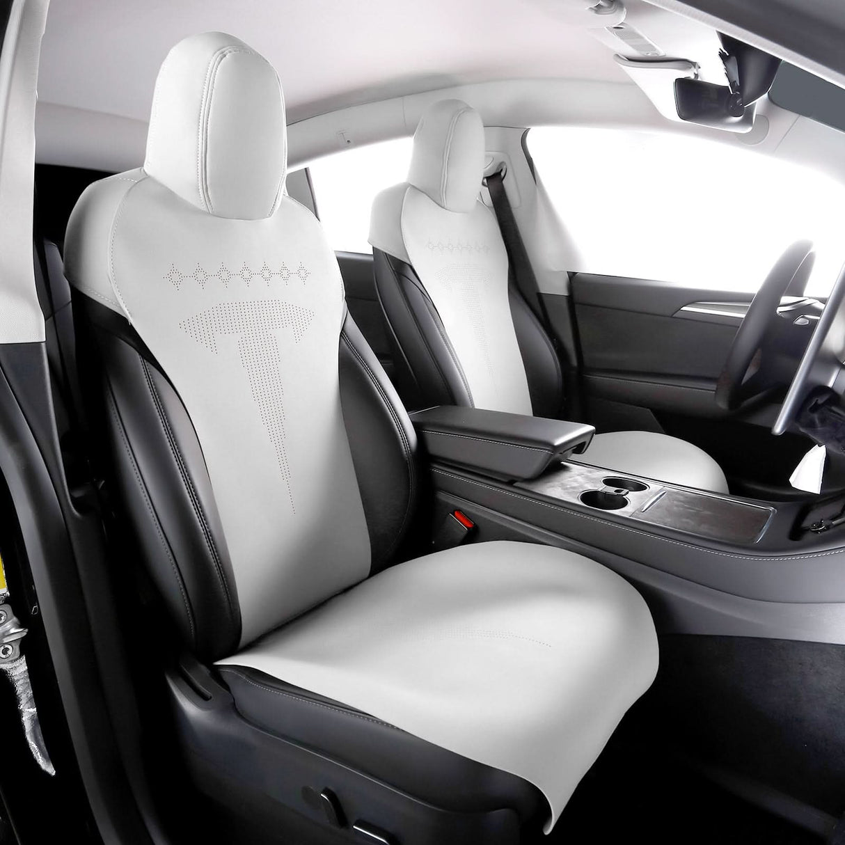 2020-2024 Tesla Model Y Seat Covers Cushions V2 Suede Leather