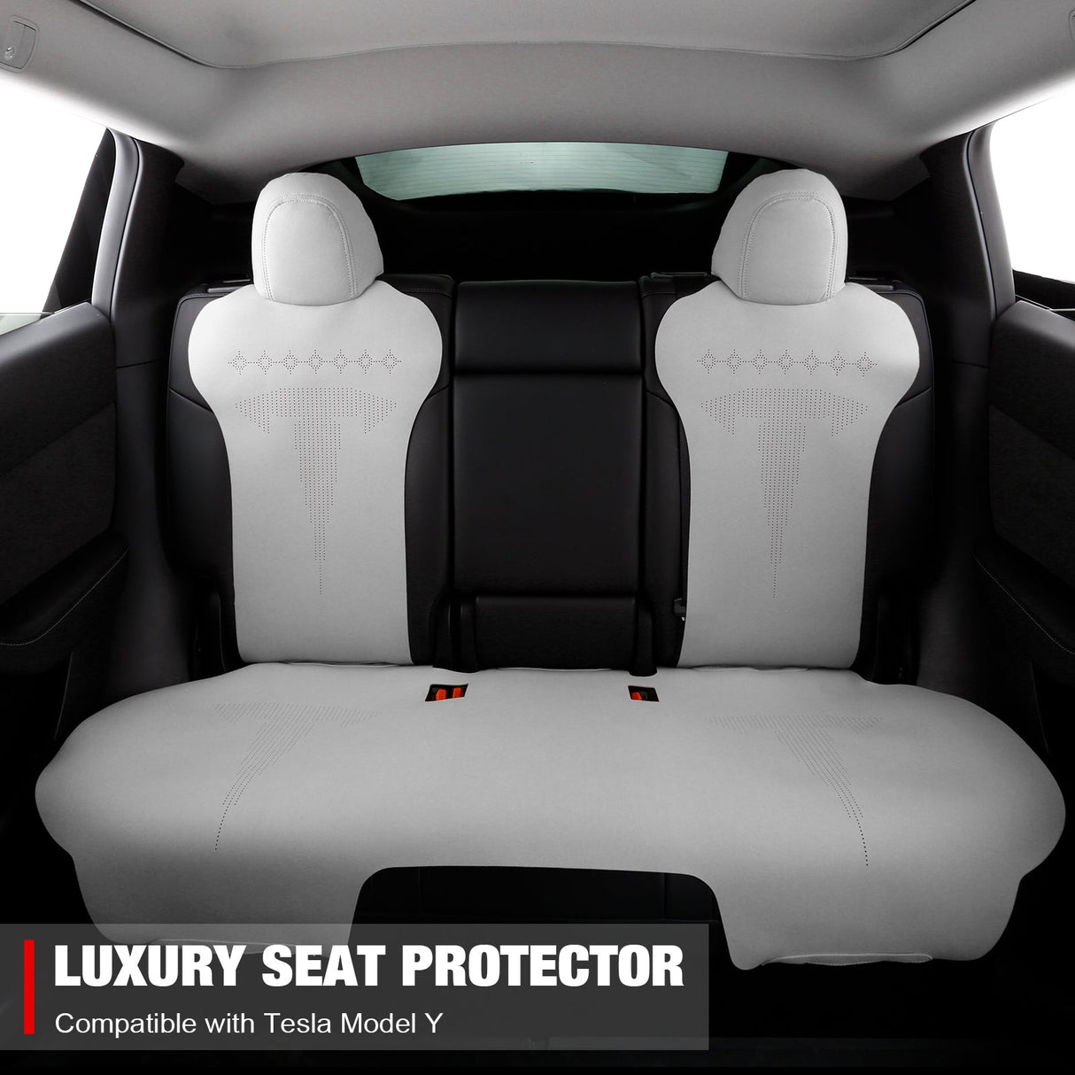 2020-2024 Tesla Model Y Seat Covers Cushions V2 Suede Leather