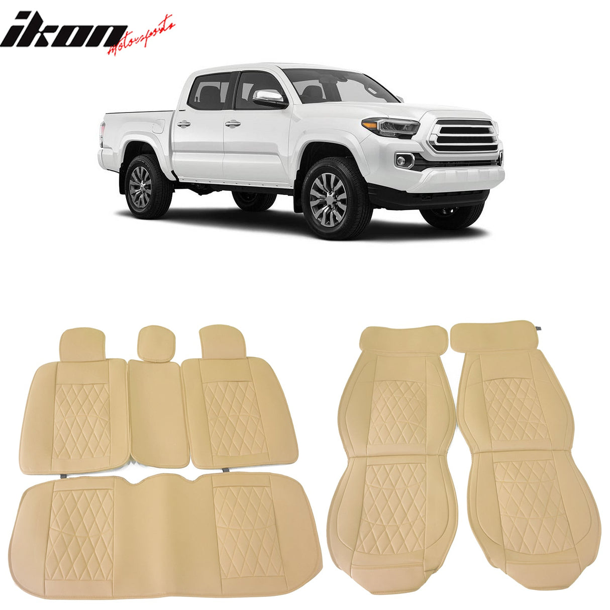 2005-2023 Toyota Tacoma Pickup 5 Seats Seat Covers PU Leather
