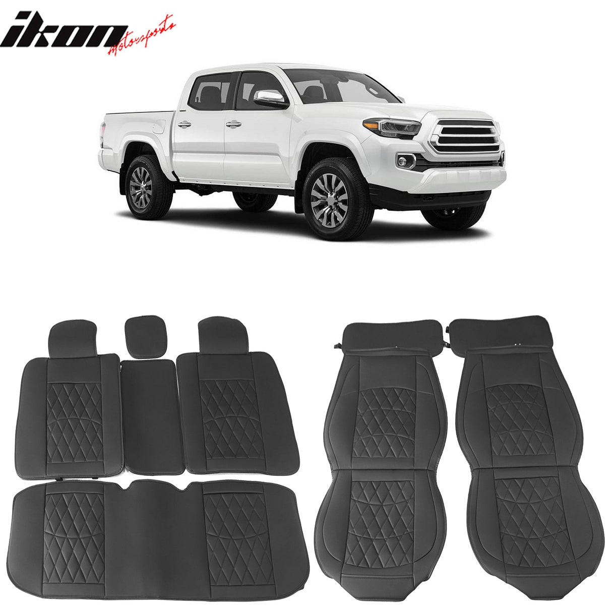 2005-2023 Toyota Tacoma Pickup 5 Seats Seat Covers PU Leather